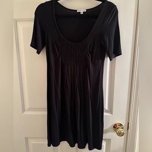 Black quarter sleeve dress